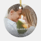 Elegant Engaged Photo Ornament (Voorkant)