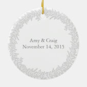 Elegant Engaged Photo Ornament (Achterkant)