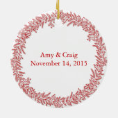 Elegant Engaged Photo Ornament (Achterkant)