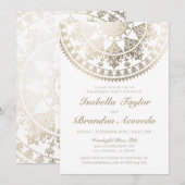 Elegant Engagement Party Invitations Gold Foil Kaart (Voorkant / Achterkant)