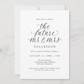 Elegant Engagement Party The Future Mr & Mrs Kaart (Voorkant)