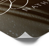 Elegant engagement party welcome photo poster (Hoek)
