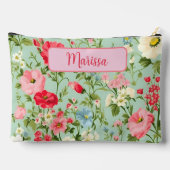 Elegant Engels Country Wildflower LG gepersonalise Etui (Achterkant)