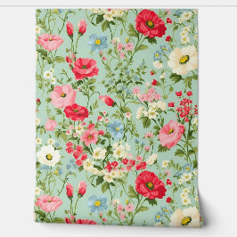 Elegant Engels Land Wildflower Garden Behang