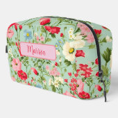 Elegant Engels Land Wildflower gepersonaliseerd Toilettasje (Rechterhoek)