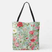Elegant Engels Land Wildflower gepersonaliseerd Tote Bag (Achterkant)