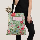 Elegant Engels Land Wildflower gepersonaliseerd Tote Bag (Dichtbij)