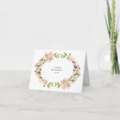 Elegant Engels Roos krans foto Moederdag Kaart (Voorkant)