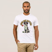 Elegant Engels Setter Portret T-shirt (Voorkant volledig)