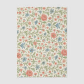 Elegant Engels Shabby Chic Floral Art Pattern Tissuepapier (Voorkant)
