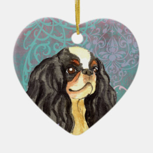 Elegant English Speelgoed Spaniel Keramisch Ornament