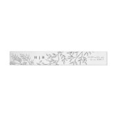 Elegant Envelope Floral Monogram Sketting Address (Individueel)
