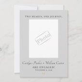 Elegant Equestrian Engagement Announcement Card Aankondiging (Voorkant)