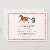 Elegant Equestrian Garden Party Invitation Kaart (Voorkant)