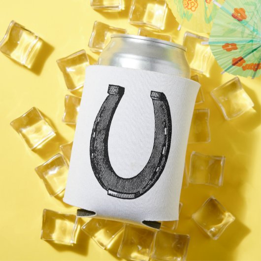 Elegant  Equestrian Hoefijzer Name Blikjeskoeler (Insitu Zomer)