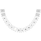 Elegant Equestrian Just Married Bunting Banner (Alle)