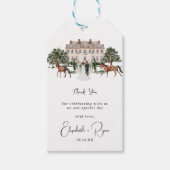 Elegant Equestrian Manor | Weddenschap Hartelijk d Cadeaulabel (Voorkant)