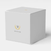 Elegant Equestrian Monogram Favor Box Bedankdoosjes (Voorkant Zijde)