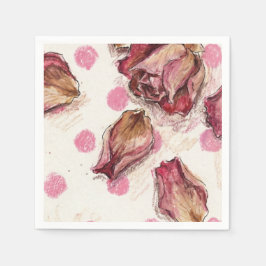 Elegant Equestrian Rose  Servet