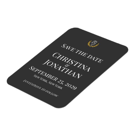 Elegant Equestrian Save the Date Magnet Magneet (Linkerzijde)