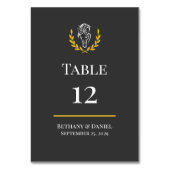 Elegant Equestrian Wedding Table Number Card Kaart (Voorkant)