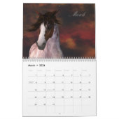 Elegant Equine Calendar Fantasy Horse Art Agenda Kalender (Mar 2026)