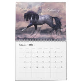 Elegant Equine Calendar Fantasy Horse Art Agenda Kalender (Feb 2026)