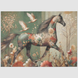 Elegant Equine, Horse, Decoupage, Tissue Paper Tissuepapier