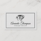 Elegant Equine Horse Stables Riding Instructor Visitekaartje (Voorkant)
