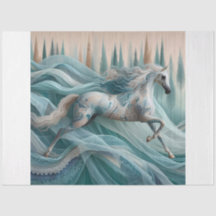 Elegant Equine, Paard, Decoupage, Tissuepapier