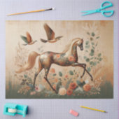 Elegant Equine, Paard, Decoupage Tissuepapier (Craft)