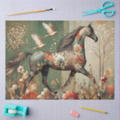 Elegant Equine, Paard, Decoupage, Tissuepapier (Craft)