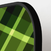 Elegant erwtengroen geplakt Monogram Pickleball Pa Pickleball Paddle (Links Detail)