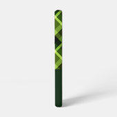 Elegant erwtengroen geplakt monogram telefoonhoesj samsung galaxy hoesje (Linkerkant)