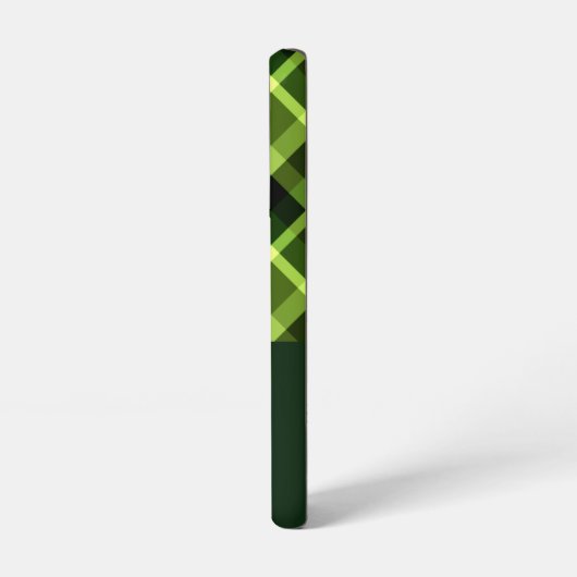 Elegant erwtengroen geplakt monogram telefoonhoesj samsung galaxy hoesje (Linkerkant)