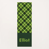 Elegant erwtengroen geplakt Monogram Yoga Mat (Voorkant)