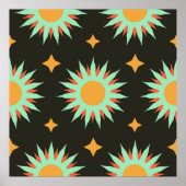 Elegant esoteric vormt naadloze patroonkunst. alch poster (Voorkant)