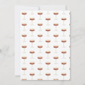 Elegant Espresso Martini Vrijgezellenfeest Kaart (Achterkant)