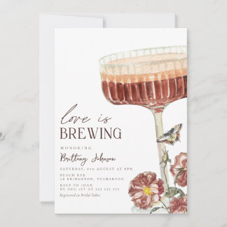 Elegant Espresso Martini Vrijgezellenfeest Kaart