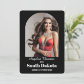 Elegant Essentials Pageant Autograph Kaart (Staand voorkant)