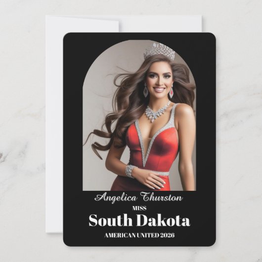 Elegant Essentials Pageant Autograph Kaart (Voorkant)