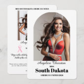 Elegant Essentials Pageant Autograph Kaart (Voorkant / Achterkant)