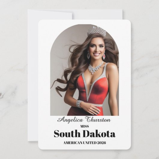 Elegant Essentials Pageant Autograph Kaart (Voorkant)