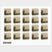 Elegant Estate Wedding Name Sticker (Vel)