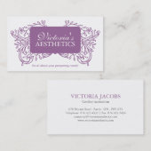 Elegant estheticans Visitekaartje (Voorkant / Achterkant)
