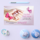 Elegant Esthetician SPA Nail Salon prijslijsten Flyer (Enkel)