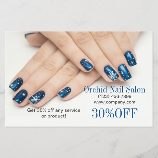 Elegant Esthetician SPA Nail Salon prijslijsten Flyer (Voorkant)