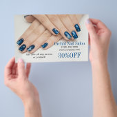 Elegant Esthetician SPA Nail Salon prijslijsten Flyer (Hand)