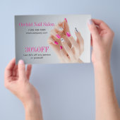 Elegant Esthetician SPA Nail Salon prijslijsten Flyer (Hand)