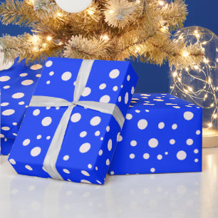 Elegant esthetisch blauw cadeauverpakkings papier